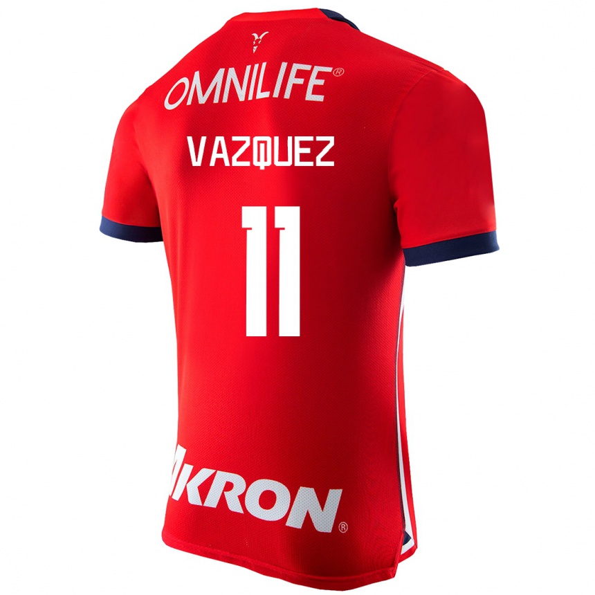 Herren Fußball Anette Vázquez #11 Rot Heimtrikot Trikot 2023/24 T-Shirt Luxemburg