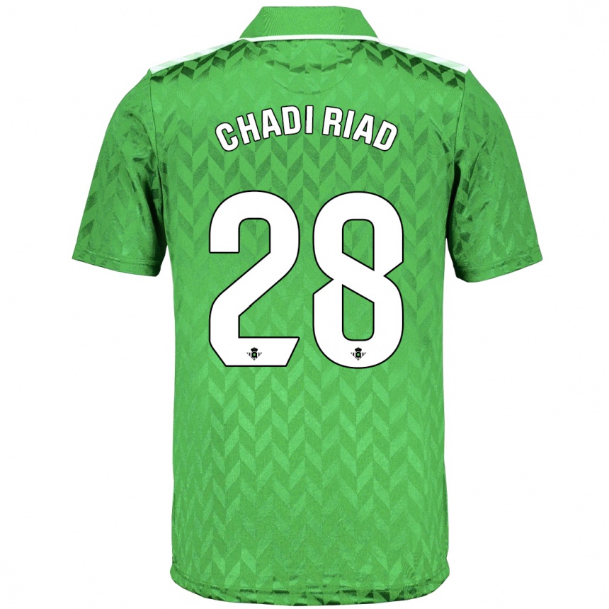 Herren Fußball Chadi Riad #28 Grün Auswärtstrikot Trikot 2023/24 T-Shirt Luxemburg