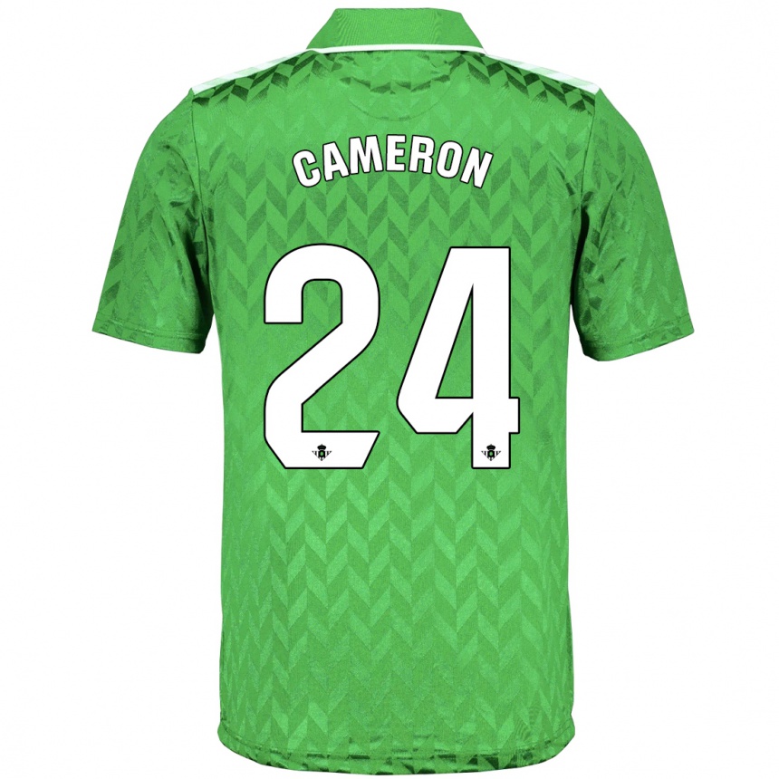 Herren Fußball Tiffany Devonna Cameron #24 Grün Auswärtstrikot Trikot 2023/24 T-Shirt Luxemburg
