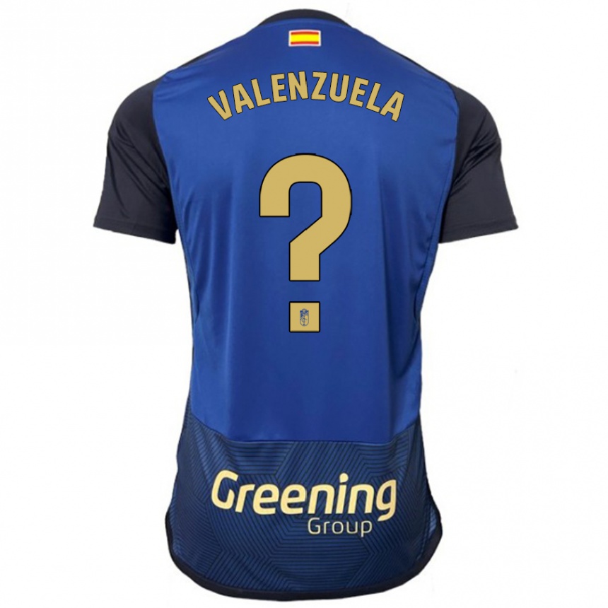 Herren Fußball Adrián Valenzuela #0 Marine Auswärtstrikot Trikot 2023/24 T-Shirt Luxemburg