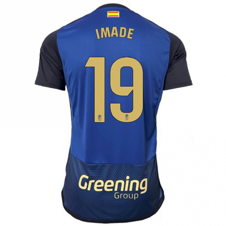 Herren Fußball Edna Imade #19 Marine Auswärtstrikot Trikot 2023/24 T-Shirt Luxemburg