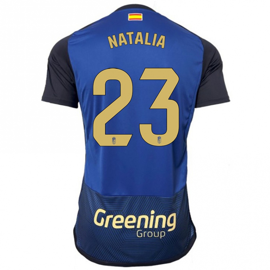 Herren Fußball Natalia #23 Marine Auswärtstrikot Trikot 2023/24 T-Shirt Luxemburg