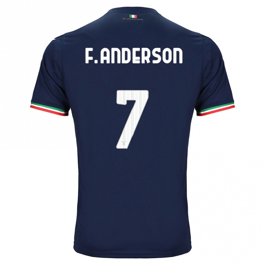 Herren Fußball Felipe Anderson #7 Marine Auswärtstrikot Trikot 2023/24 T-Shirt Luxemburg