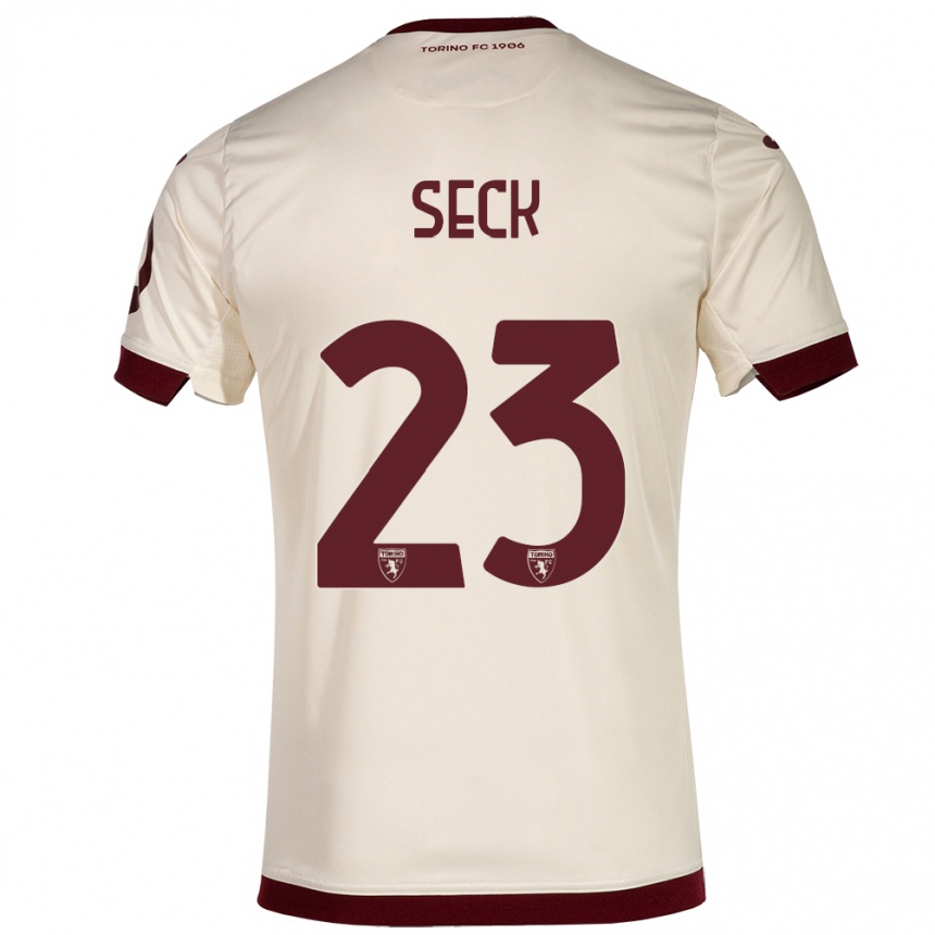 Herren Fußball Demba Seck #23 Sekt Auswärtstrikot Trikot 2023/24 T-Shirt Luxemburg