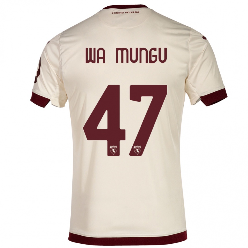 Herren Fußball Vimoj Muntu Wa Mungu #47 Sekt Auswärtstrikot Trikot 2023/24 T-Shirt Luxemburg