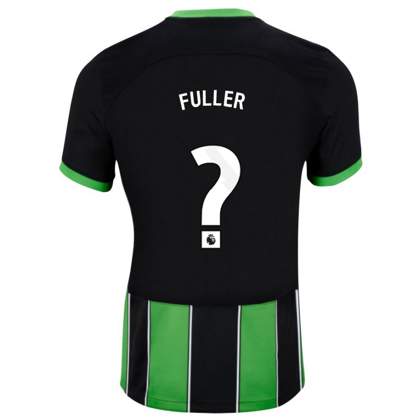 Herren Fußball Jaydon Fuller #0 Schwarz Grün Auswärtstrikot Trikot 2023/24 T-Shirt Luxemburg