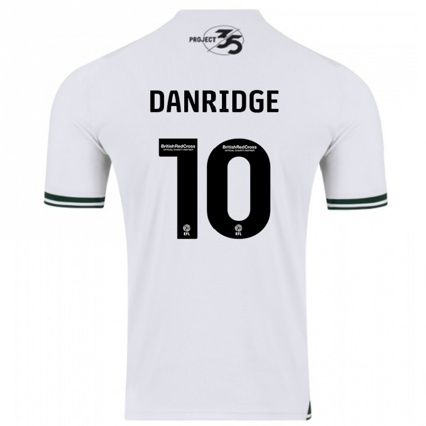 Herren Fußball Rebecca Danridge #10 Weiß Auswärtstrikot Trikot 2023/24 T-Shirt Luxemburg