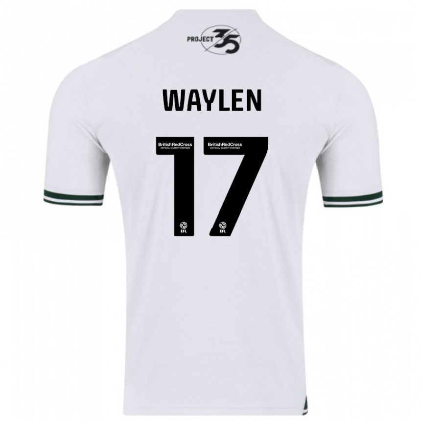 Herren Fußball Libby Waylen #17 Weiß Auswärtstrikot Trikot 2023/24 T-Shirt Luxemburg