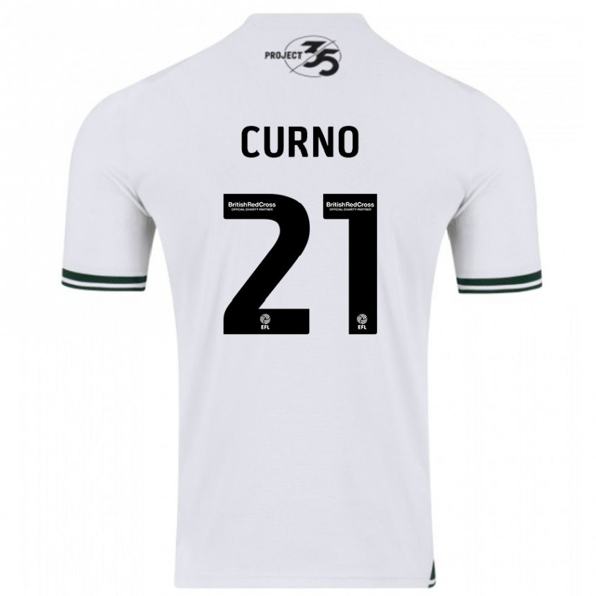 Herren Fußball Maddi Curno #21 Weiß Auswärtstrikot Trikot 2023/24 T-Shirt Luxemburg