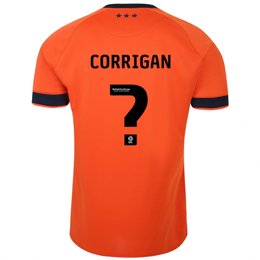 Herren Fußball Finlay Corrigan #0 Orangefarben Auswärtstrikot Trikot 2023/24 T-Shirt Luxemburg