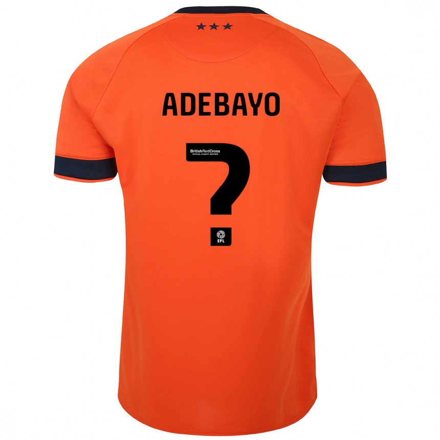 Herren Fußball Afi Adebayo #0 Orangefarben Auswärtstrikot Trikot 2023/24 T-Shirt Luxemburg