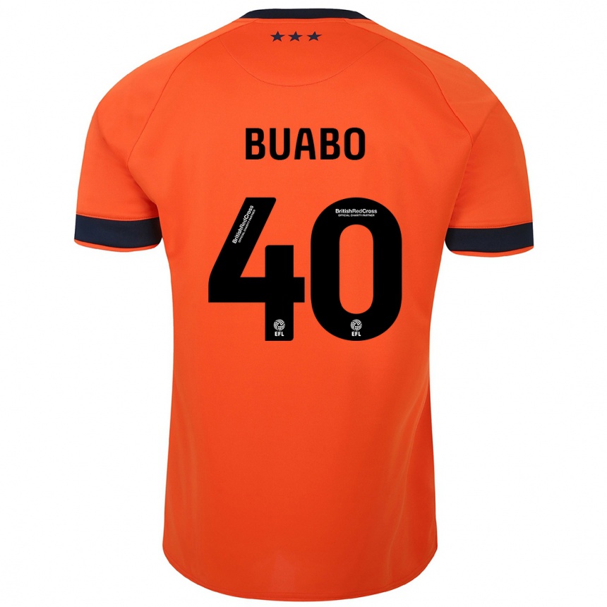 Herren Fußball Gerard Buabo #40 Orangefarben Auswärtstrikot Trikot 2023/24 T-Shirt Luxemburg