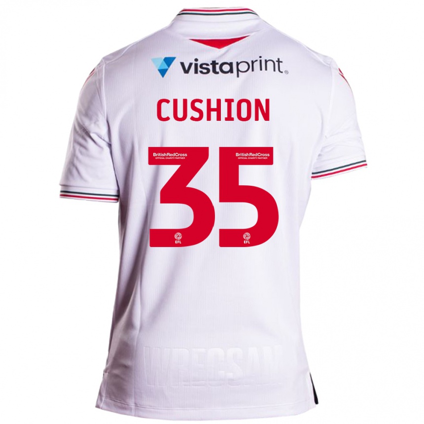 Herren Fußball Owen Cushion #35 Weiß Auswärtstrikot Trikot 2023/24 T-Shirt Luxemburg