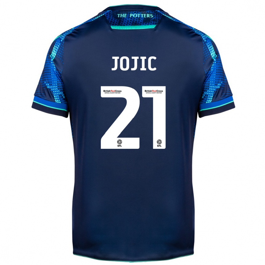 Herren Fußball Nikola Jojic #21 Marine Auswärtstrikot Trikot 2023/24 T-Shirt Luxemburg