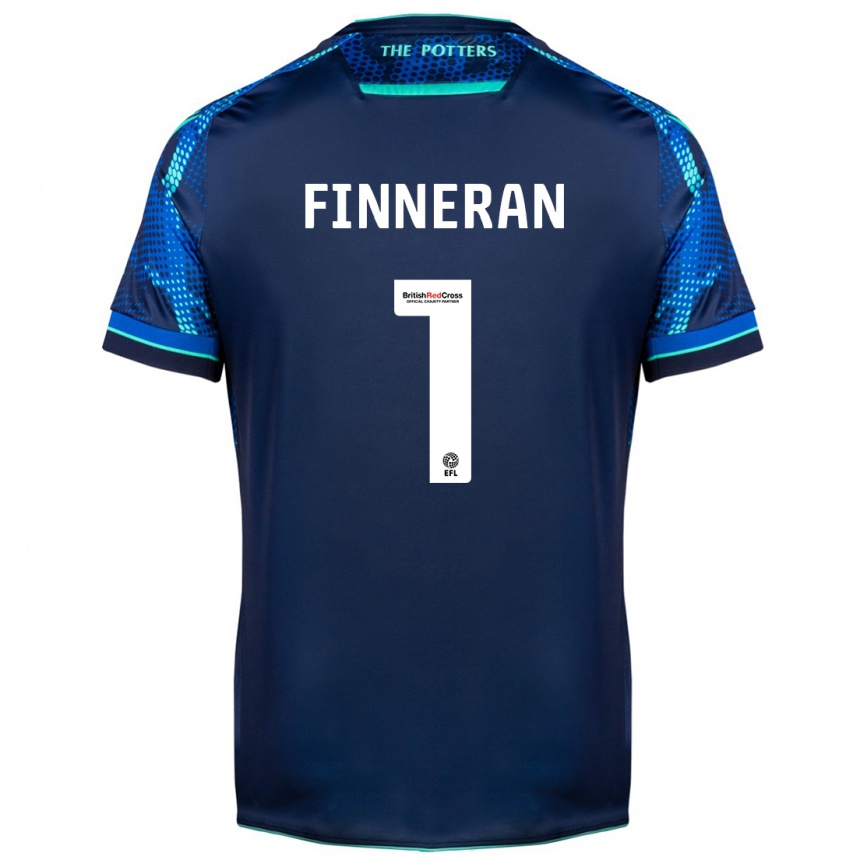 Herren Fußball Ellie Finneran #1 Marine Auswärtstrikot Trikot 2023/24 T-Shirt Luxemburg