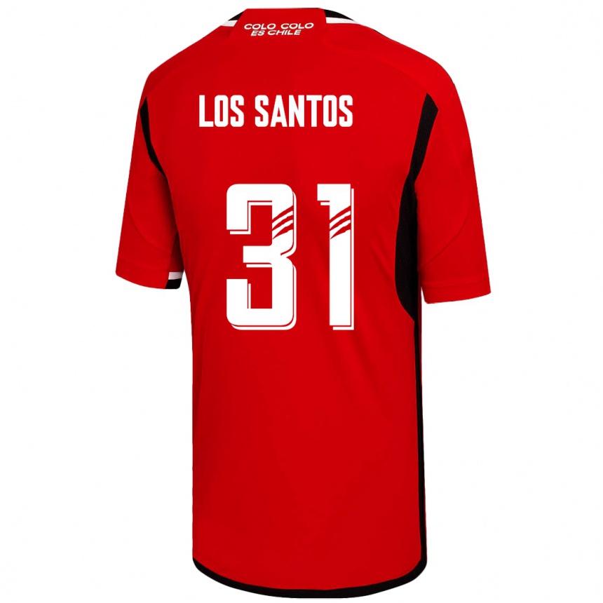 Herren Fußball Matías De Los Santos #31 Rot Auswärtstrikot Trikot 2023/24 T-Shirt Luxemburg