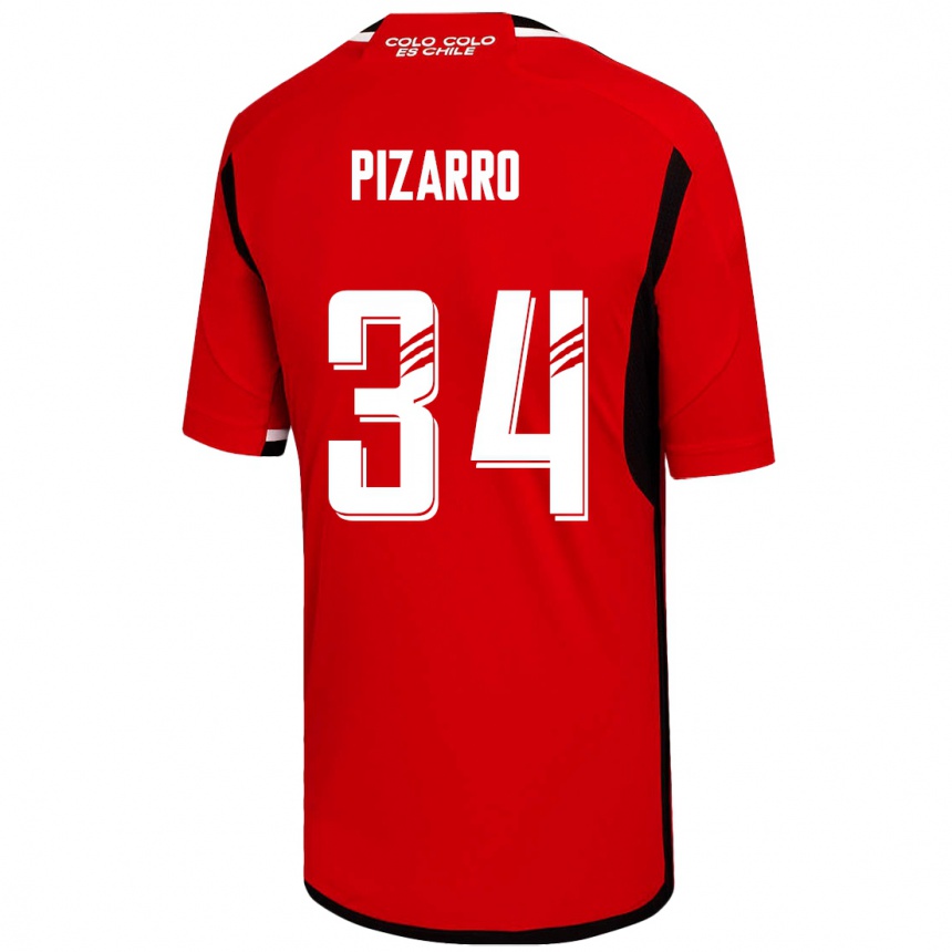Herren Fußball Vicente Pizarro #34 Rot Auswärtstrikot Trikot 2023/24 T-Shirt Luxemburg