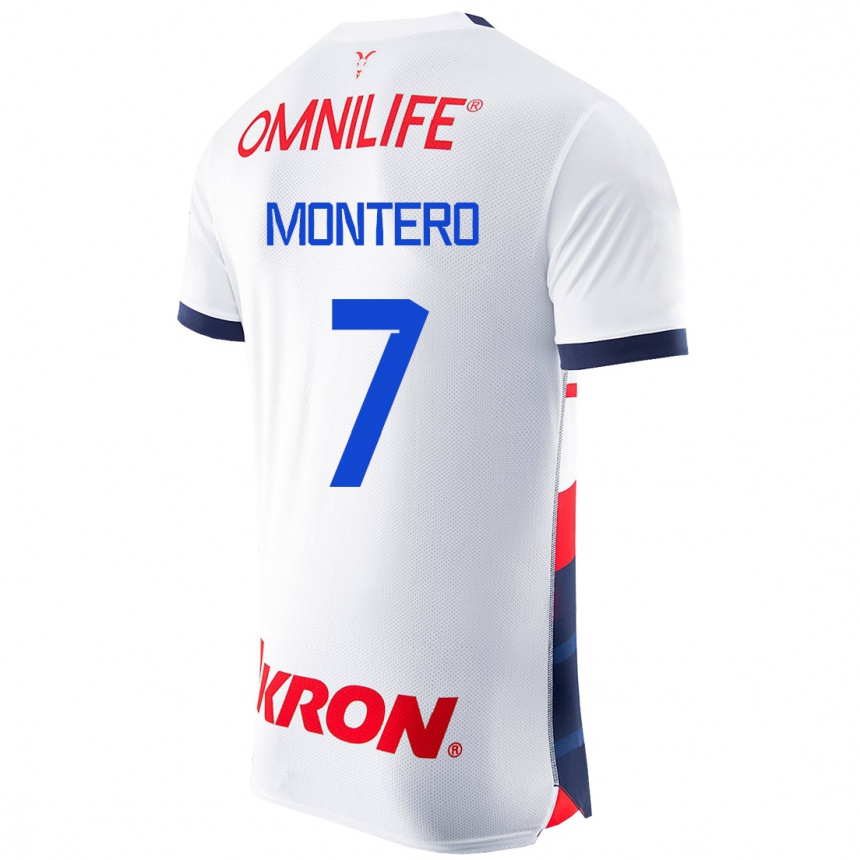 Herren Fußball Casandra Montero #7 Weiß Auswärtstrikot Trikot 2023/24 T-Shirt Luxemburg