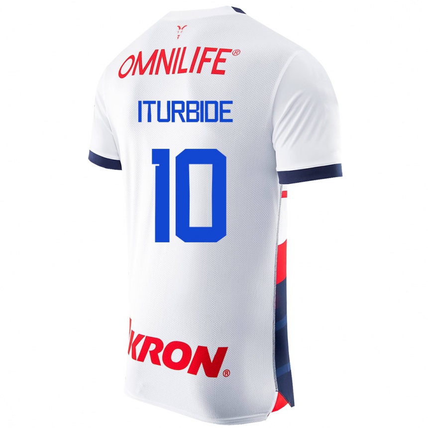 Herren Fußball Adriana Iturbide #10 Weiß Auswärtstrikot Trikot 2023/24 T-Shirt Luxemburg