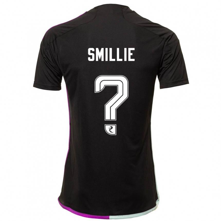 Herren Fußball Reuben Smillie #0 Schwarz Auswärtstrikot Trikot 2023/24 T-Shirt Luxemburg