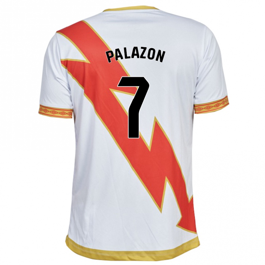 Damen Fußball Isi Palazón #7 Weiß Heimtrikot Trikot 2023/24 T-Shirt Luxemburg