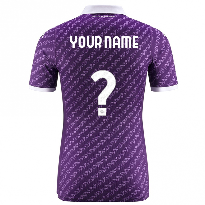 Damen Fußball Ihren Namen #0 Violett Heimtrikot Trikot 2023/24 T-Shirt Luxemburg
