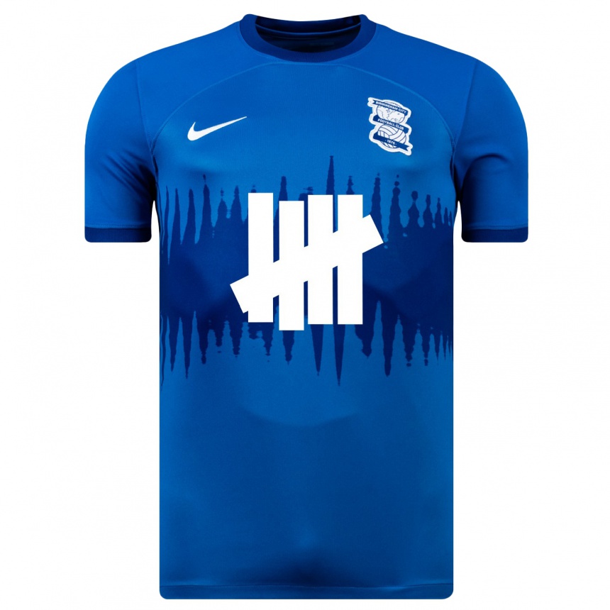 Damen Fußball Emmanuel Longelo #23 Blau Heimtrikot Trikot 2023/24 T-Shirt Luxemburg