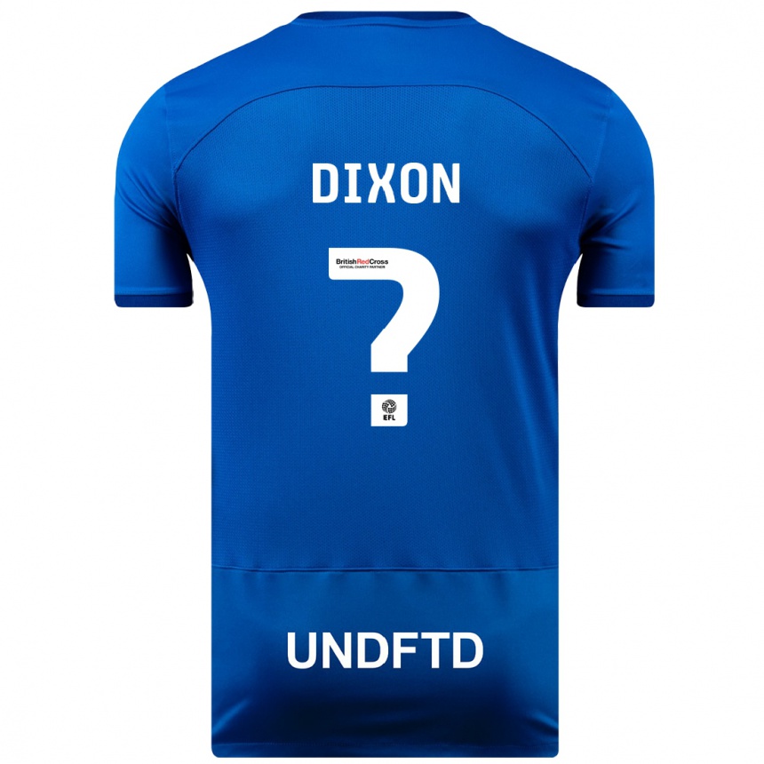 Damen Fußball Junior Dixon #0 Blau Heimtrikot Trikot 2023/24 T-Shirt Luxemburg