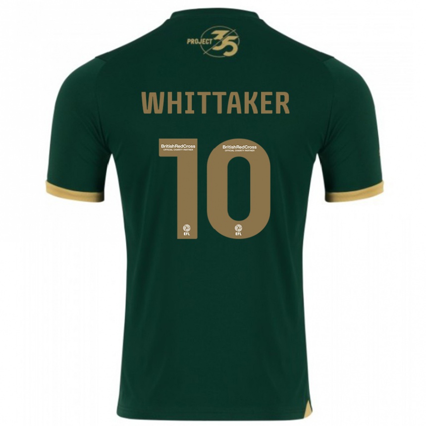 Damen Fußball Morgan Whittaker #10 Grün Heimtrikot Trikot 2023/24 T-Shirt Luxemburg