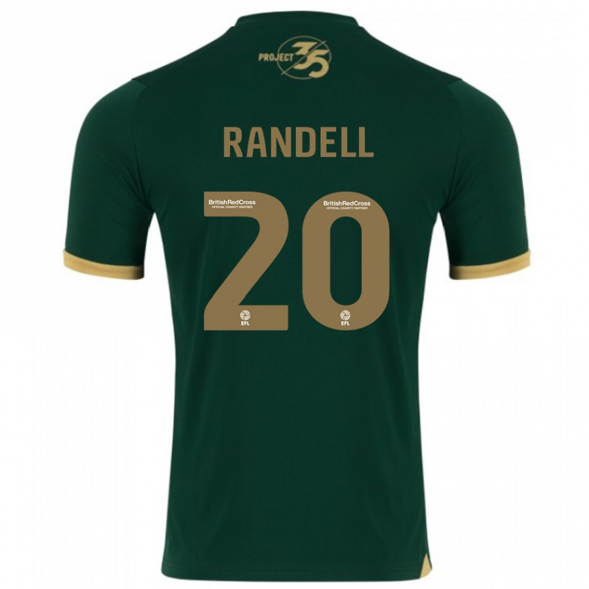 Damen Fußball Adam Randell #20 Grün Heimtrikot Trikot 2023/24 T-Shirt Luxemburg