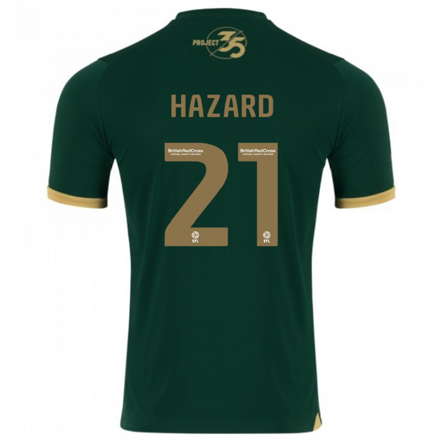 Damen Fußball Conor Hazard #21 Grün Heimtrikot Trikot 2023/24 T-Shirt Luxemburg