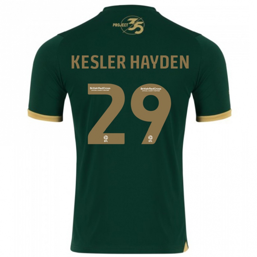Damen Fußball Kaine Kesler Hayden #29 Grün Heimtrikot Trikot 2023/24 T-Shirt Luxemburg