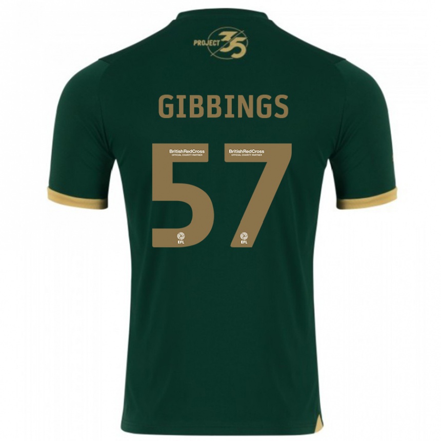 Damen Fußball Cole Gibbings #57 Grün Heimtrikot Trikot 2023/24 T-Shirt Luxemburg