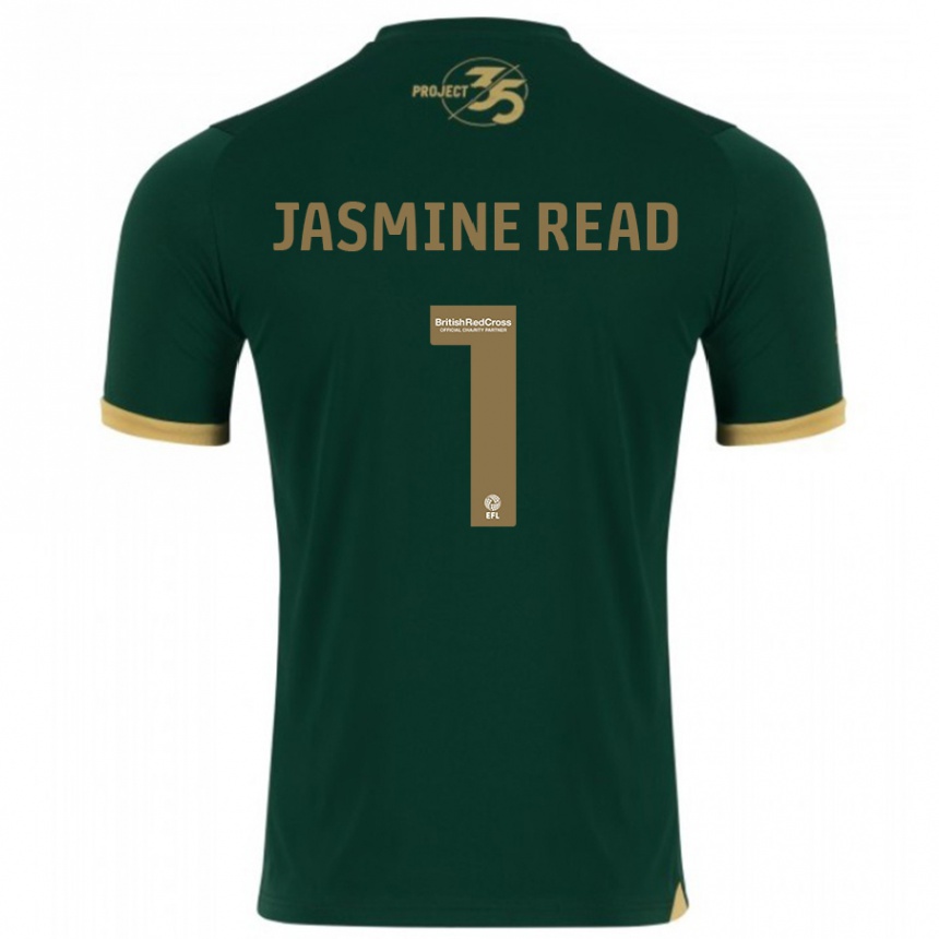 Damen Fußball Jasmine Read #1 Grün Heimtrikot Trikot 2023/24 T-Shirt Luxemburg