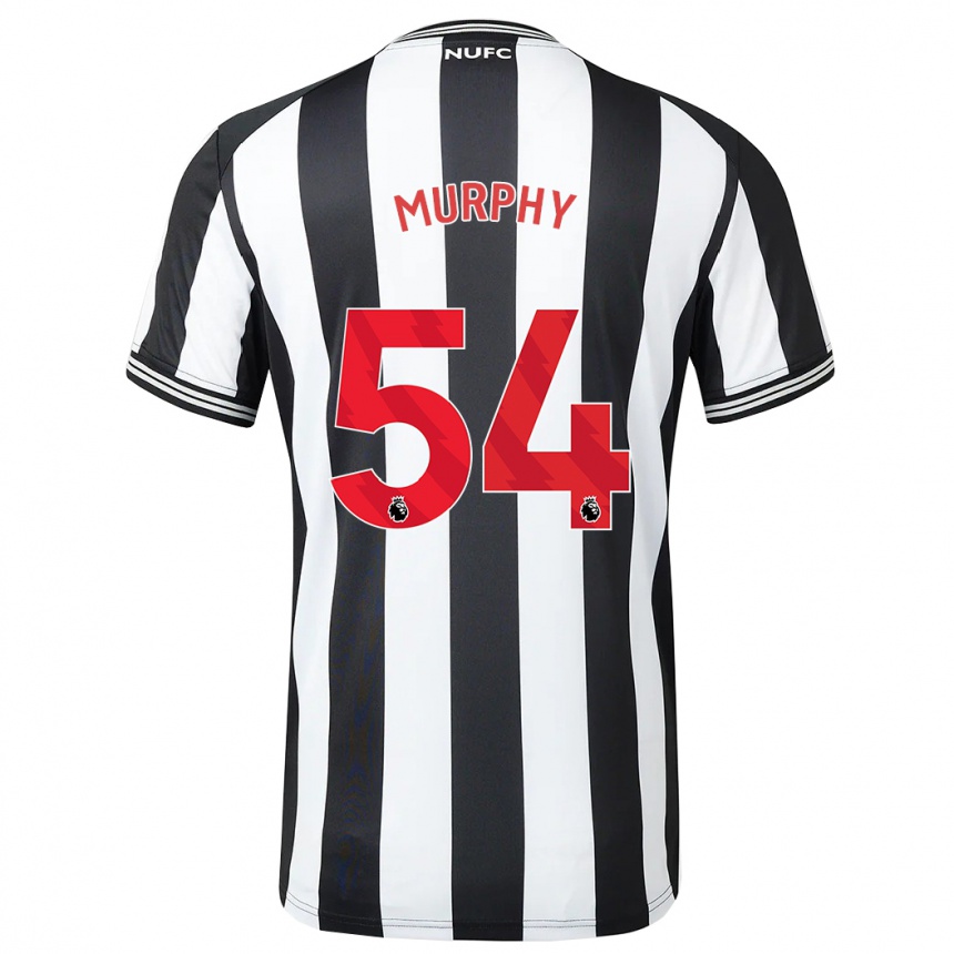 Damen Fußball Alex Murphy #54 Schwarz-Weiss Heimtrikot Trikot 2023/24 T-Shirt Luxemburg