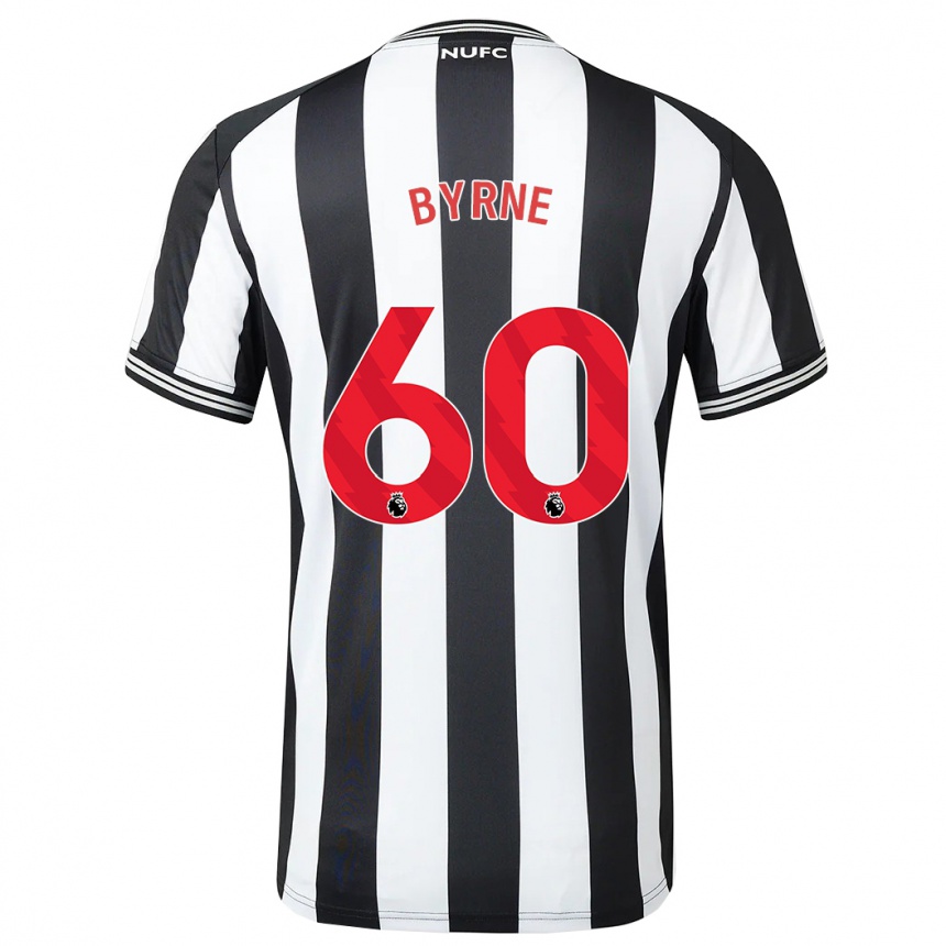Damen Fußball Reece Byrne #60 Schwarz-Weiss Heimtrikot Trikot 2023/24 T-Shirt Luxemburg