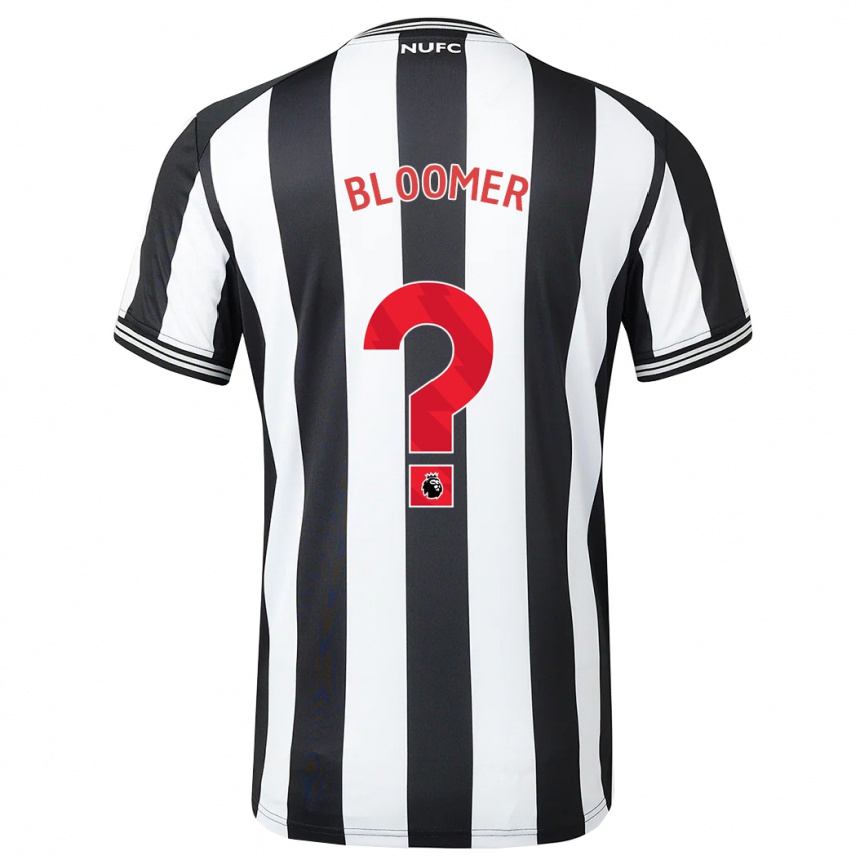 Damen Fußball Guy Bloomer #0 Schwarz-Weiss Heimtrikot Trikot 2023/24 T-Shirt Luxemburg