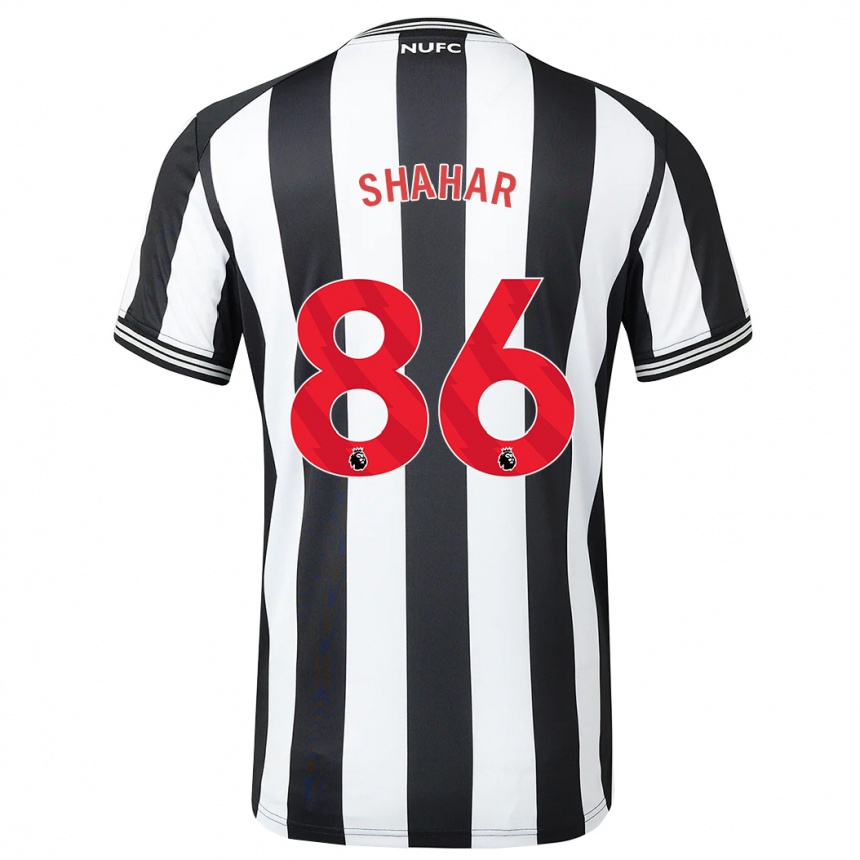 Damen Fußball Leo Shahar #86 Schwarz-Weiss Heimtrikot Trikot 2023/24 T-Shirt Luxemburg