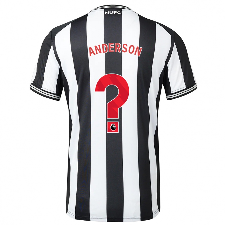 Damen Fußball Will Anderson #0 Schwarz-Weiss Heimtrikot Trikot 2023/24 T-Shirt Luxemburg