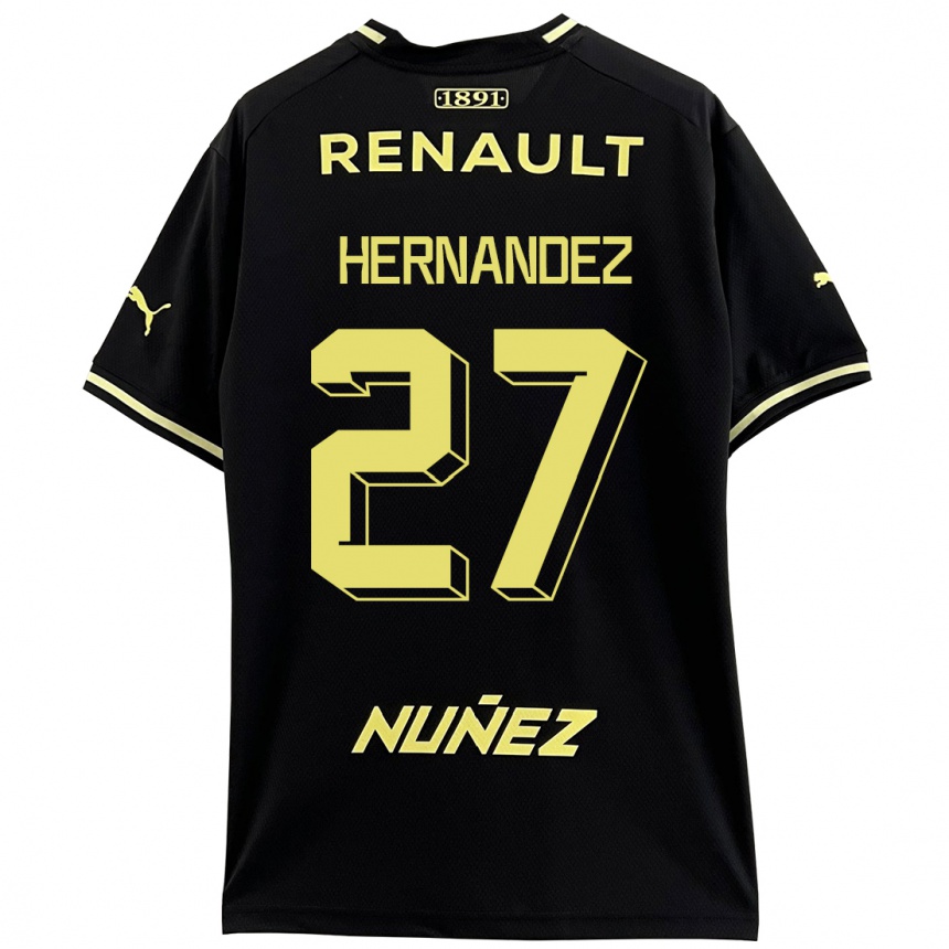 Damen Fußball Lucas Hernández #27 Schwarz Auswärtstrikot Trikot 2023/24 T-Shirt Luxemburg
