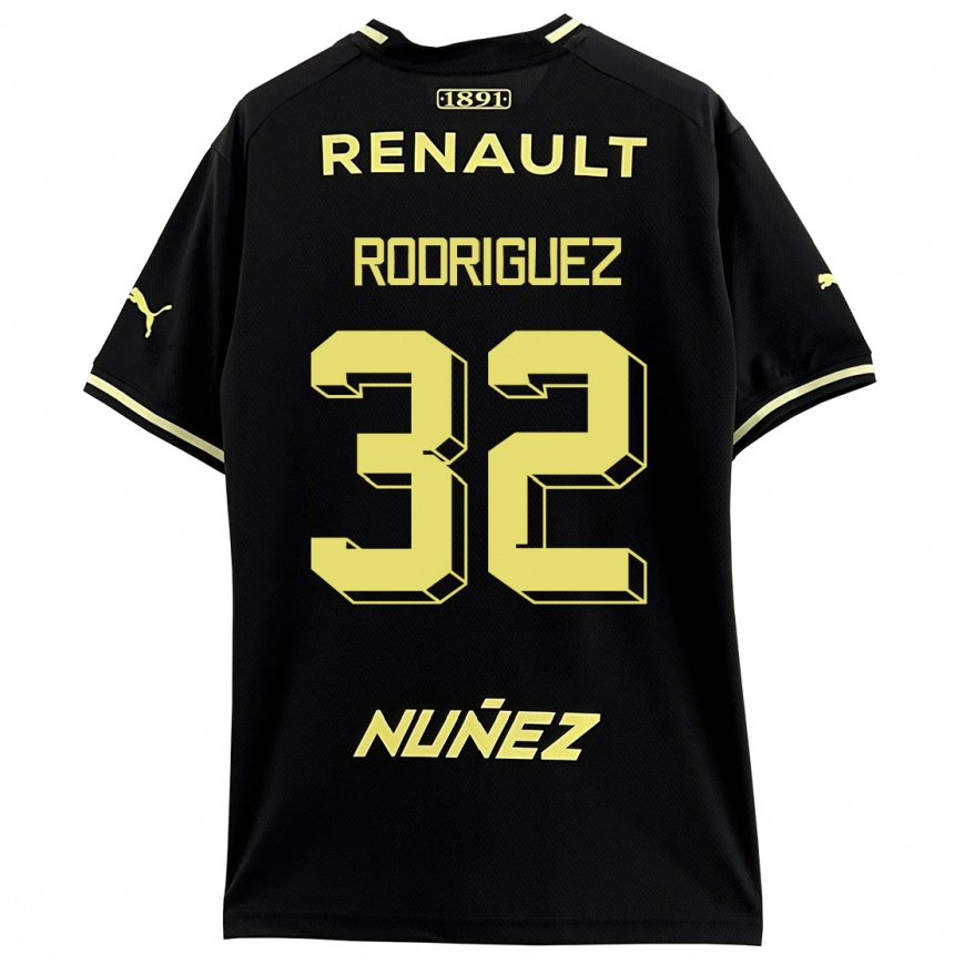 Damen Fußball Randall Rodríguez #32 Schwarz Auswärtstrikot Trikot 2023/24 T-Shirt Luxemburg