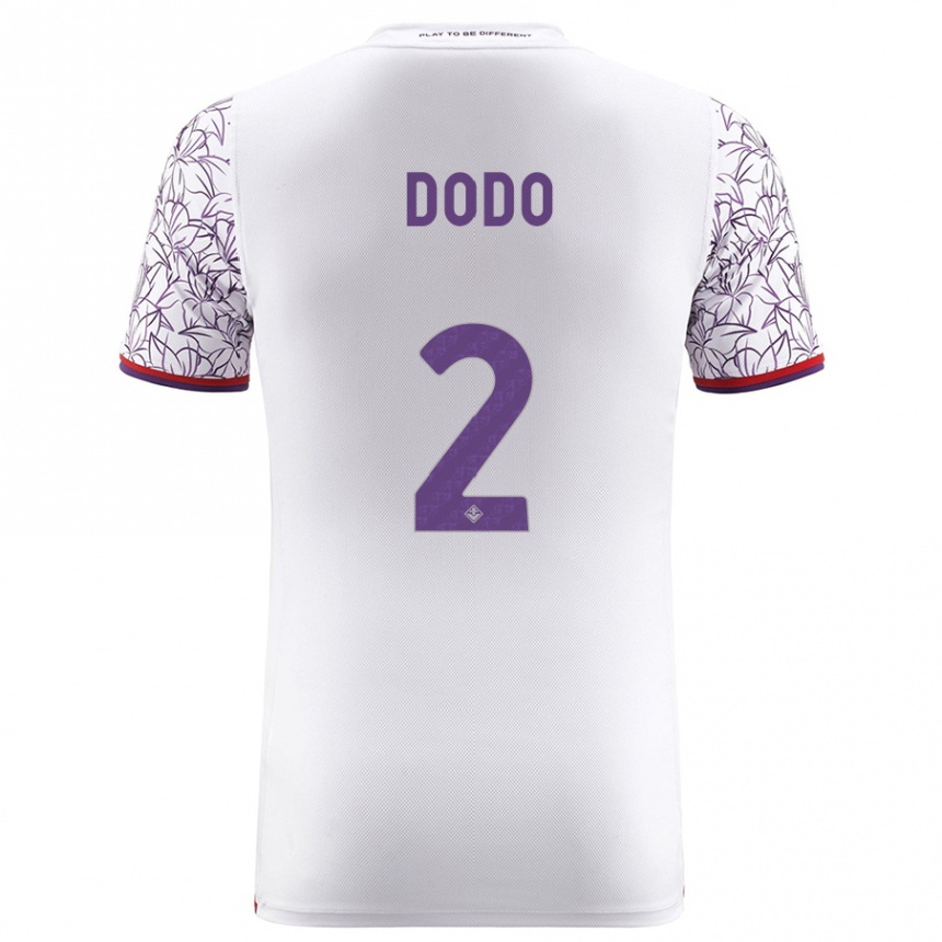 Damen Fußball Dodô #2 Weiß Auswärtstrikot Trikot 2023/24 T-Shirt Luxemburg
