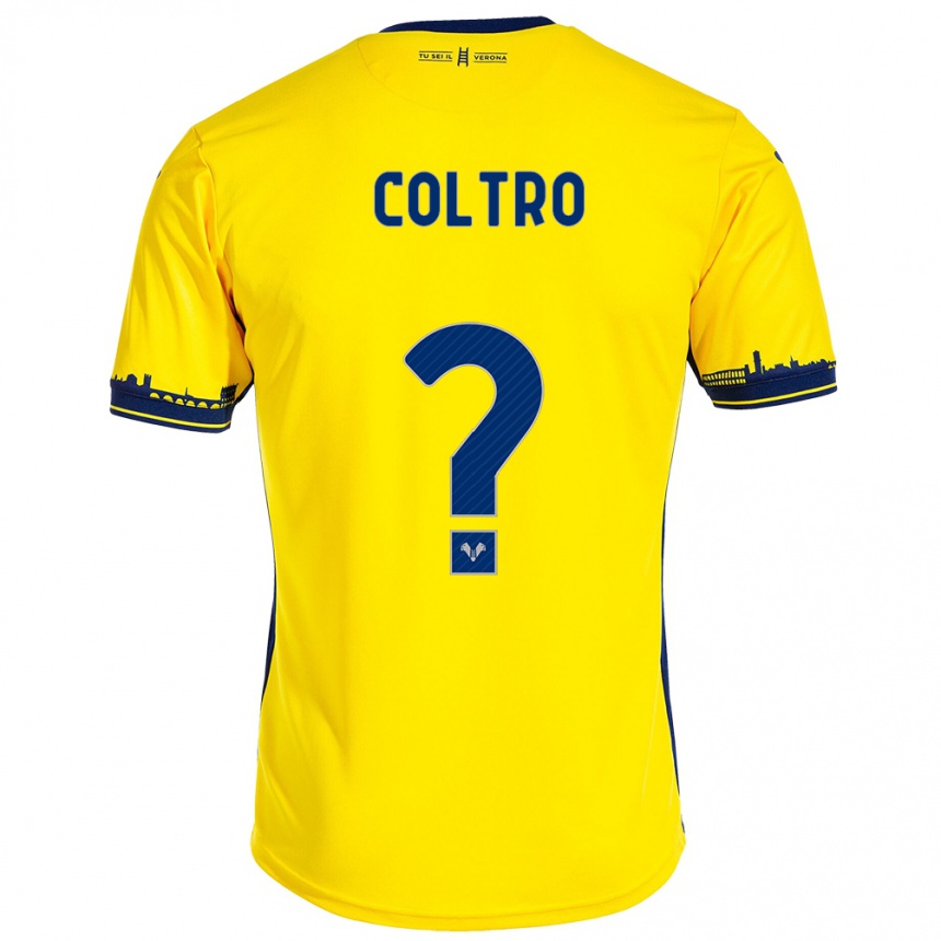 Damen Fußball Christian Coltro #0 Gelb Auswärtstrikot Trikot 2023/24 T-Shirt Luxemburg