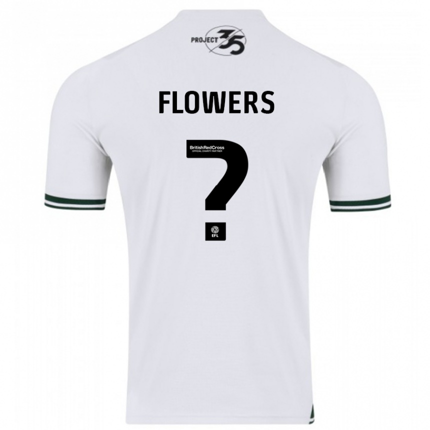 Damen Fußball Lewis Flowers #0 Weiß Auswärtstrikot Trikot 2023/24 T-Shirt Luxemburg