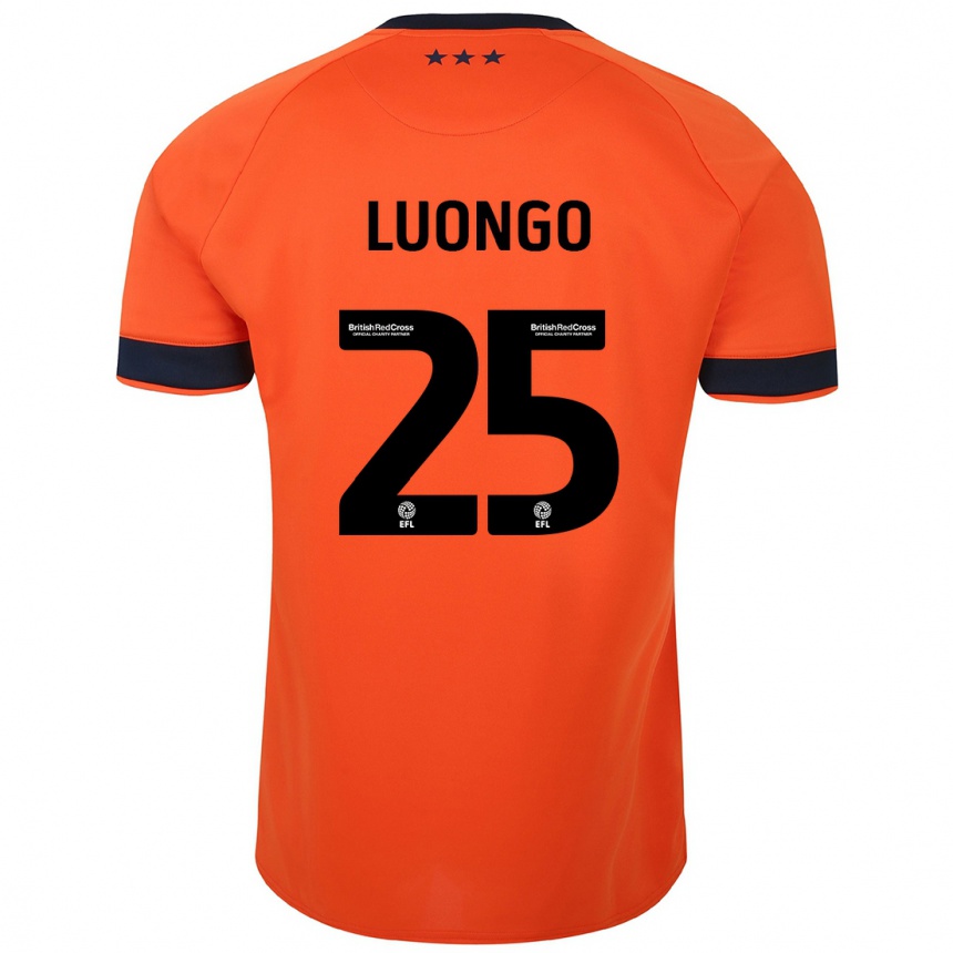 Damen Fußball Massimo Luongo #25 Orangefarben Auswärtstrikot Trikot 2023/24 T-Shirt Luxemburg