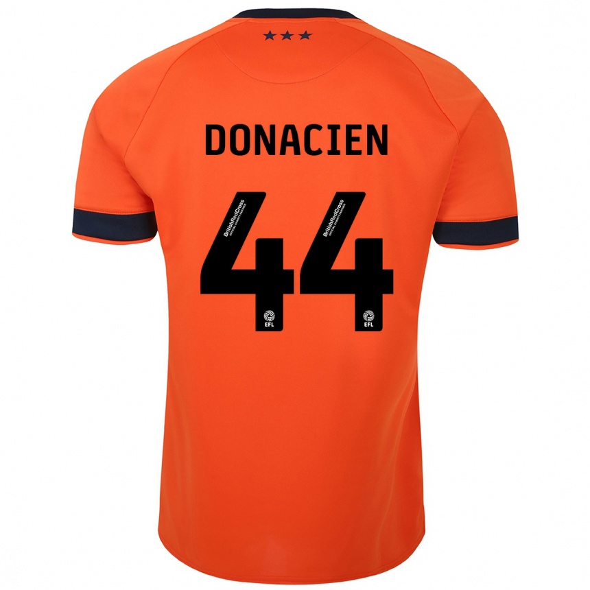 Damen Fußball Janoi Donacien #44 Orangefarben Auswärtstrikot Trikot 2023/24 T-Shirt Luxemburg