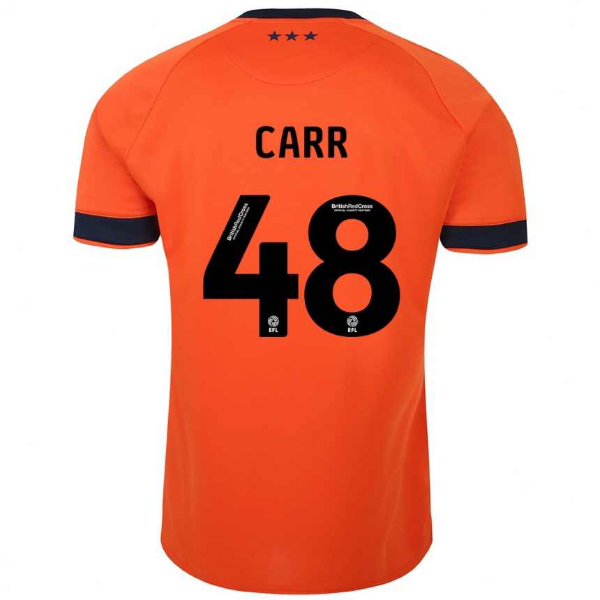 Damen Fußball Ryan Carr #48 Orangefarben Auswärtstrikot Trikot 2023/24 T-Shirt Luxemburg
