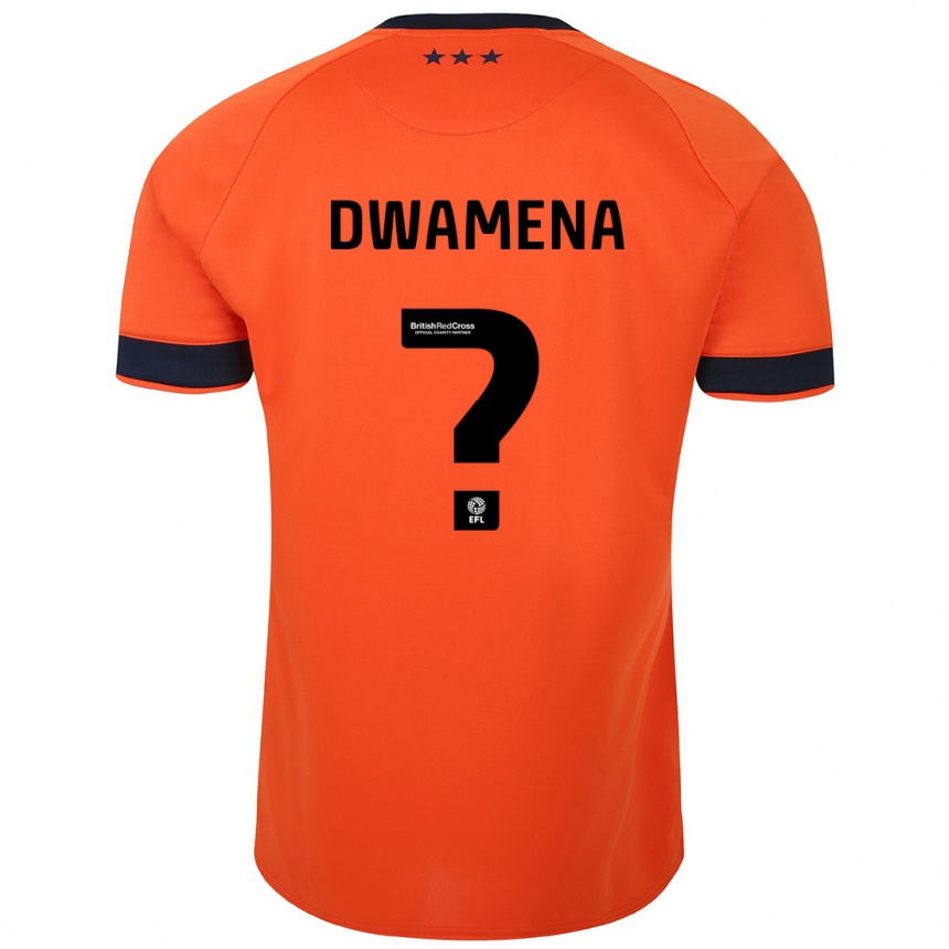 Damen Fußball Nick Nkansa-Dwamena #0 Orangefarben Auswärtstrikot Trikot 2023/24 T-Shirt Luxemburg