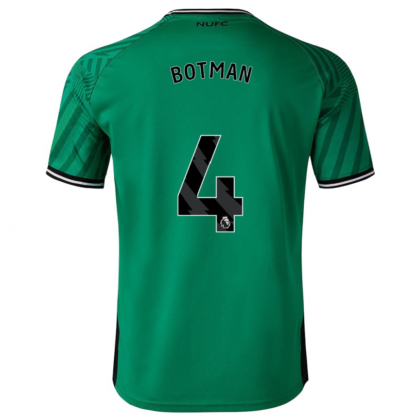 Damen Fußball Sven Botman #4 Grün Auswärtstrikot Trikot 2023/24 T-Shirt Luxemburg