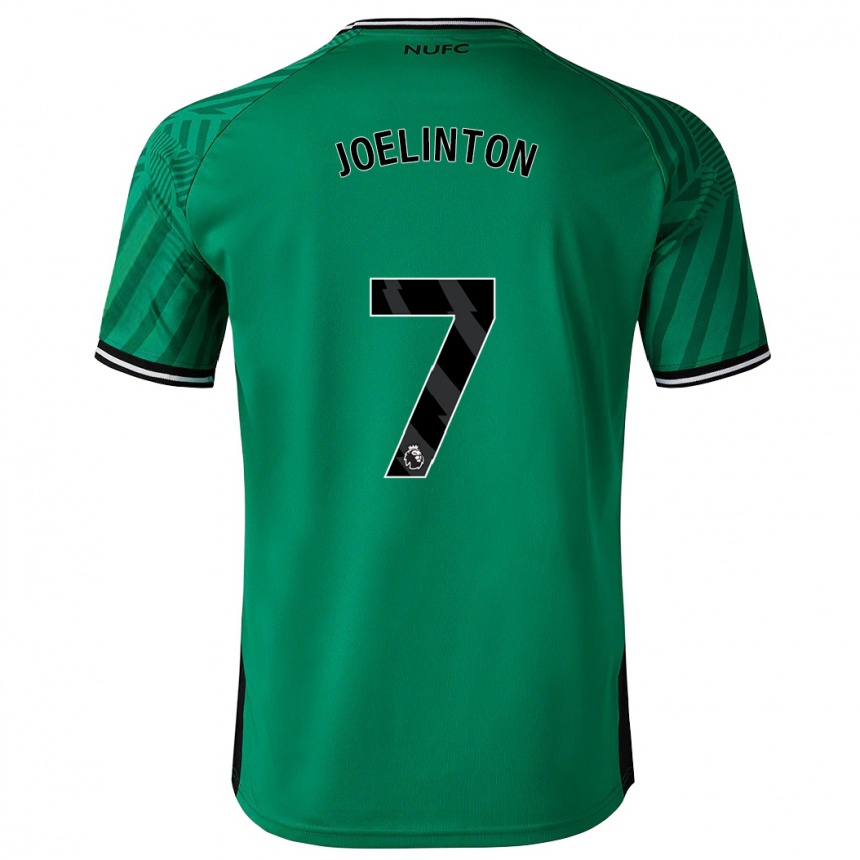 Damen Fußball Joelinton #7 Grün Auswärtstrikot Trikot 2023/24 T-Shirt Luxemburg